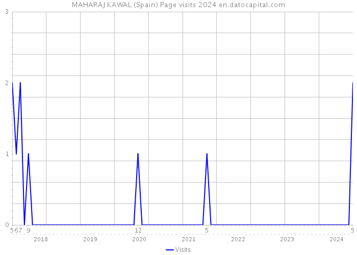 MAHARAJ KAWAL (Spain) Page visits 2024 