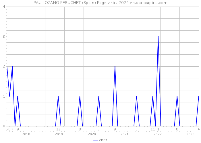 PAU LOZANO PERUCHET (Spain) Page visits 2024 