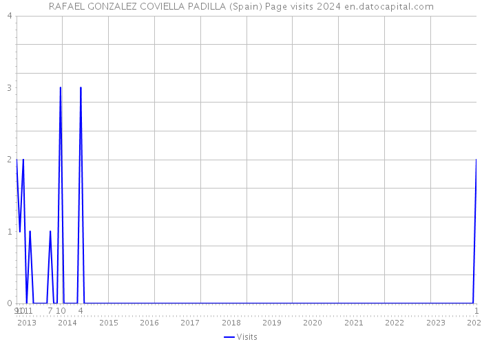 RAFAEL GONZALEZ COVIELLA PADILLA (Spain) Page visits 2024 
