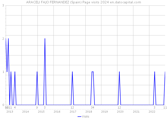 ARACELI FAJO FERNANDEZ (Spain) Page visits 2024 