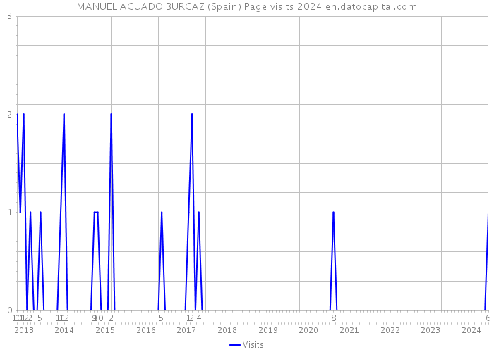 MANUEL AGUADO BURGAZ (Spain) Page visits 2024 