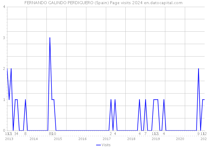 FERNANDO GALINDO PERDIGUERO (Spain) Page visits 2024 