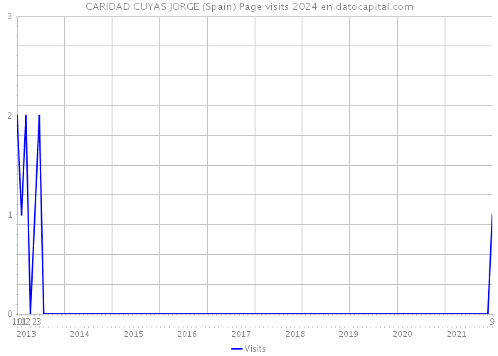 CARIDAD CUYAS JORGE (Spain) Page visits 2024 