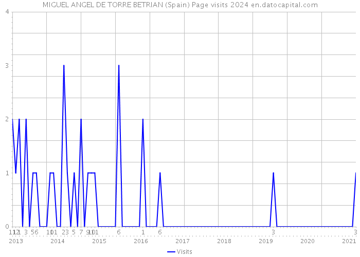 MIGUEL ANGEL DE TORRE BETRIAN (Spain) Page visits 2024 