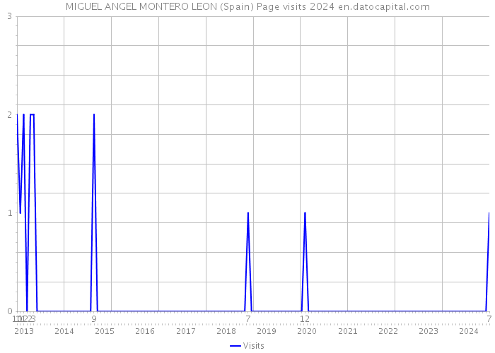 MIGUEL ANGEL MONTERO LEON (Spain) Page visits 2024 