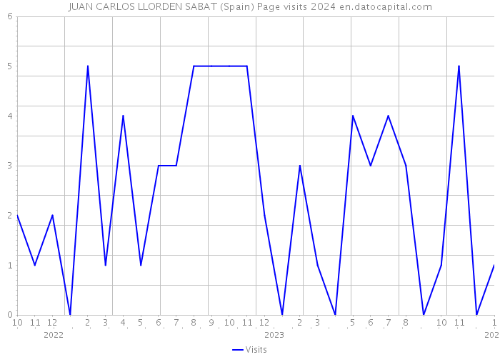 JUAN CARLOS LLORDEN SABAT (Spain) Page visits 2024 