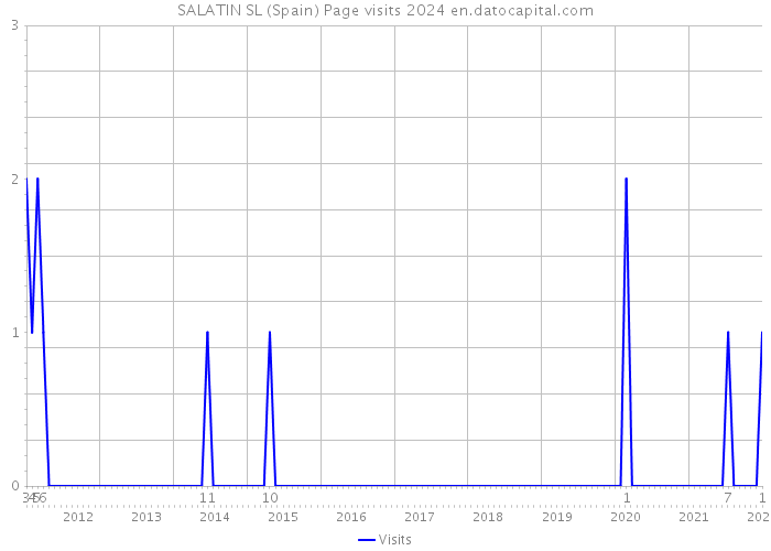 SALATIN SL (Spain) Page visits 2024 