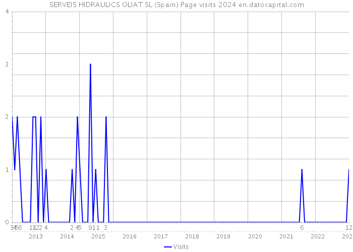 SERVEIS HIDRAULICS OLIAT SL (Spain) Page visits 2024 