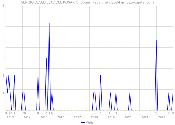 SERGIO BECEDILLAS DEL ROSARIO (Spain) Page visits 2024 