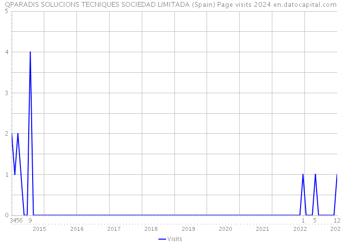 QPARADIS SOLUCIONS TECNIQUES SOCIEDAD LIMITADA (Spain) Page visits 2024 