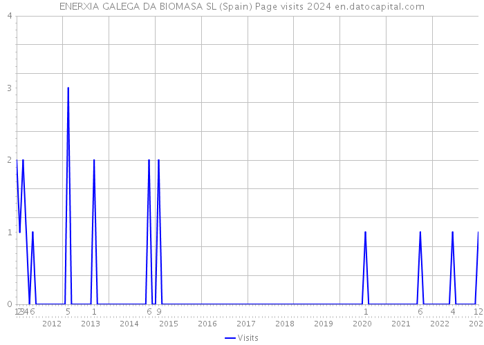 ENERXIA GALEGA DA BIOMASA SL (Spain) Page visits 2024 