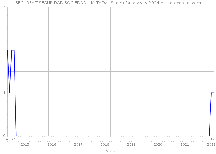 SEGURSAT SEGURIDAD SOCIEDAD LIMITADA (Spain) Page visits 2024 