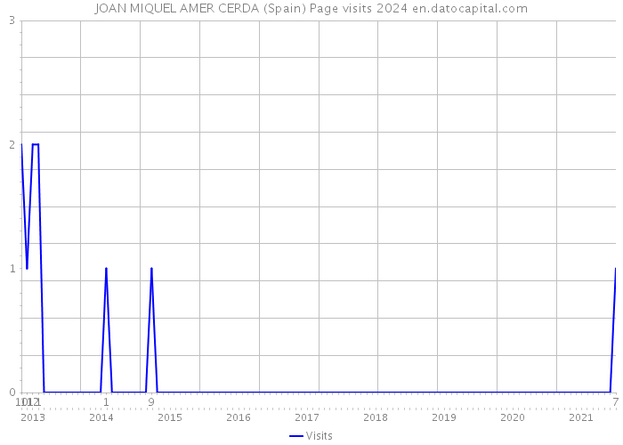 JOAN MIQUEL AMER CERDA (Spain) Page visits 2024 