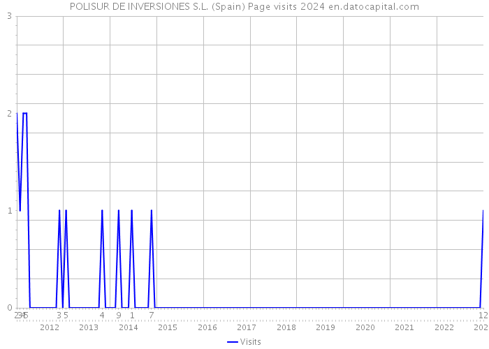 POLISUR DE INVERSIONES S.L. (Spain) Page visits 2024 