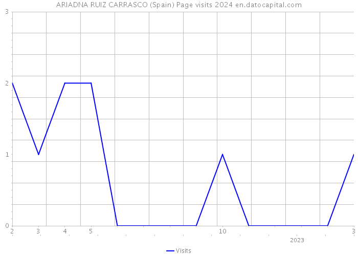 ARIADNA RUIZ CARRASCO (Spain) Page visits 2024 