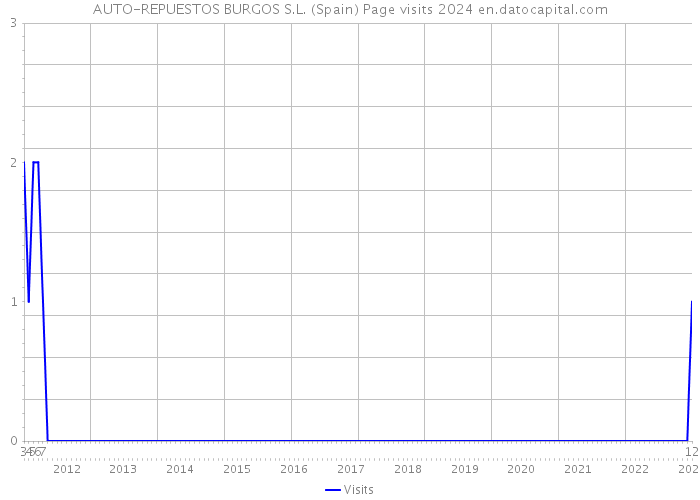 AUTO-REPUESTOS BURGOS S.L. (Spain) Page visits 2024 