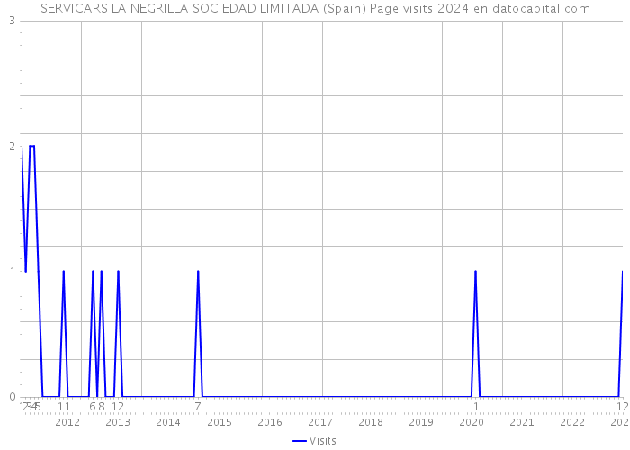 SERVICARS LA NEGRILLA SOCIEDAD LIMITADA (Spain) Page visits 2024 