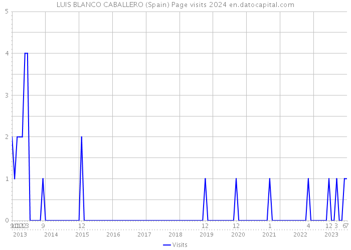 LUIS BLANCO CABALLERO (Spain) Page visits 2024 