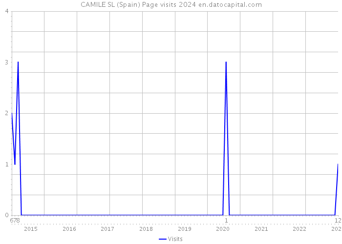 CAMILE SL (Spain) Page visits 2024 