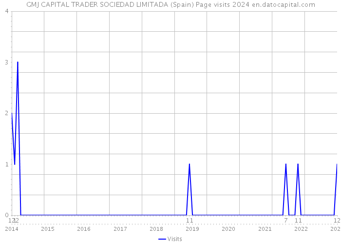 GMJ CAPITAL TRADER SOCIEDAD LIMITADA (Spain) Page visits 2024 