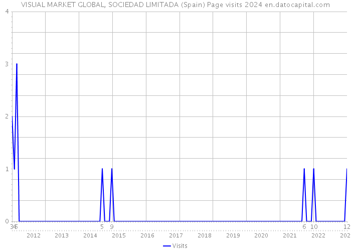 VISUAL MARKET GLOBAL, SOCIEDAD LIMITADA (Spain) Page visits 2024 