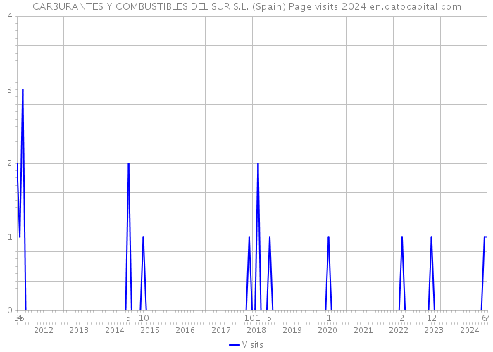 CARBURANTES Y COMBUSTIBLES DEL SUR S.L. (Spain) Page visits 2024 