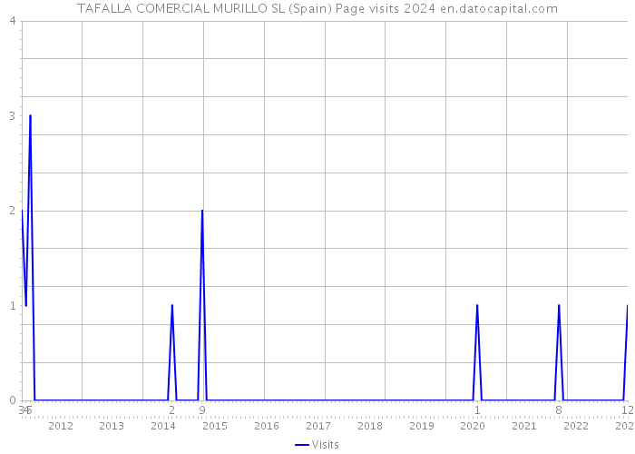 TAFALLA COMERCIAL MURILLO SL (Spain) Page visits 2024 
