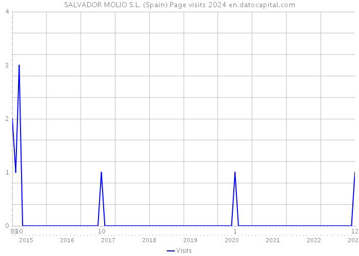 SALVADOR MOLIO S.L. (Spain) Page visits 2024 