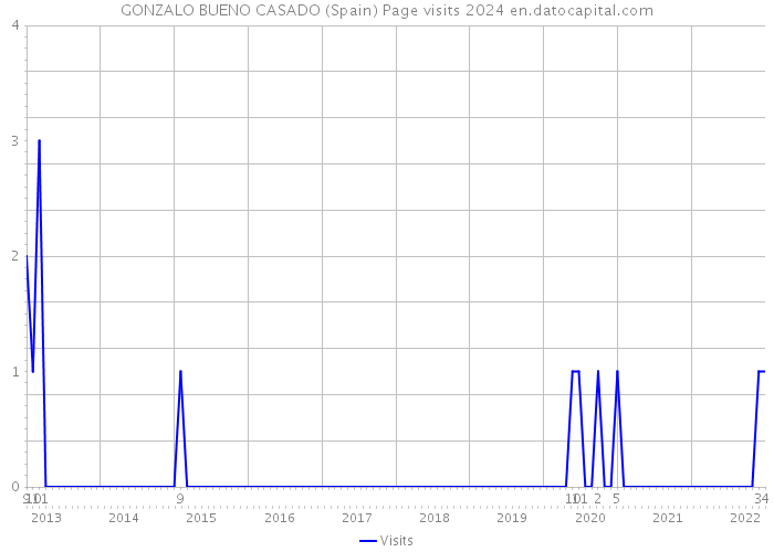 GONZALO BUENO CASADO (Spain) Page visits 2024 