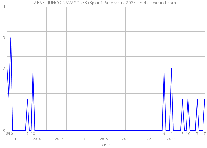 RAFAEL JUNCO NAVASCUES (Spain) Page visits 2024 
