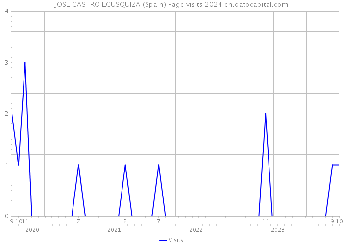 JOSE CASTRO EGUSQUIZA (Spain) Page visits 2024 