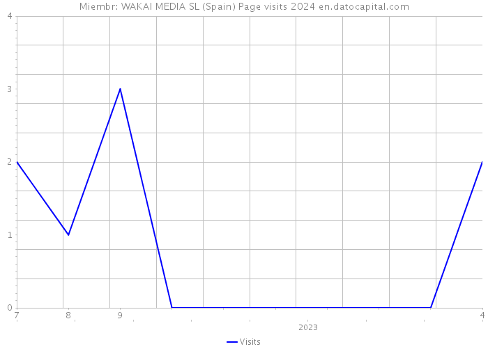 Miembr: WAKAI MEDIA SL (Spain) Page visits 2024 
