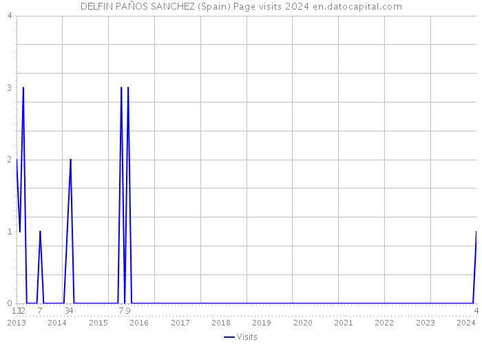 DELFIN PAÑOS SANCHEZ (Spain) Page visits 2024 