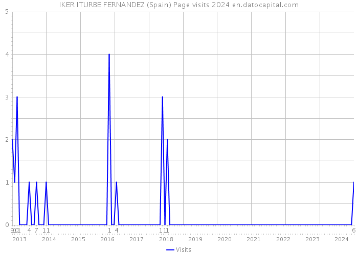 IKER ITURBE FERNANDEZ (Spain) Page visits 2024 