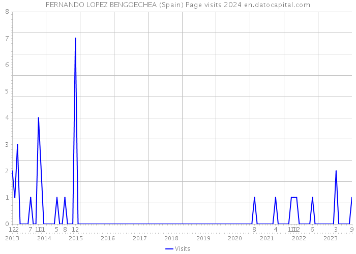 FERNANDO LOPEZ BENGOECHEA (Spain) Page visits 2024 