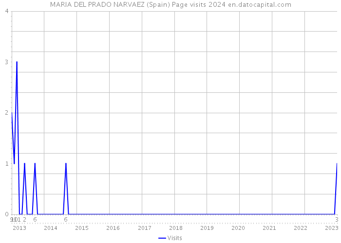 MARIA DEL PRADO NARVAEZ (Spain) Page visits 2024 