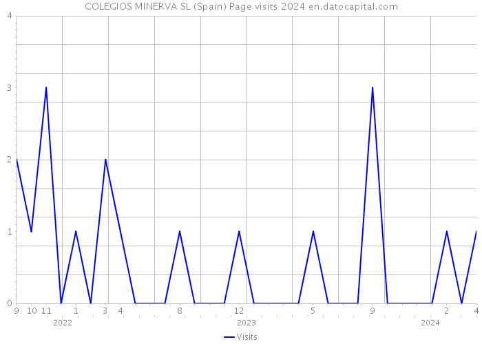 COLEGIOS MINERVA SL (Spain) Page visits 2024 