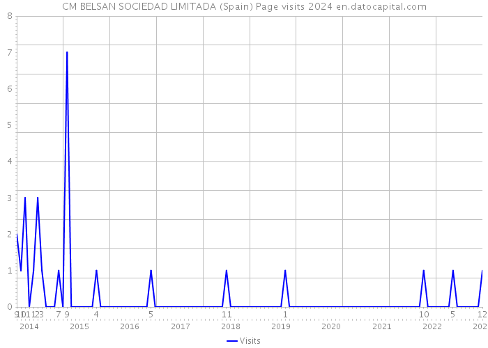 CM BELSAN SOCIEDAD LIMITADA (Spain) Page visits 2024 