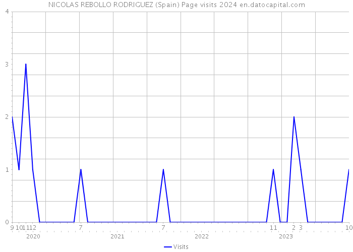 NICOLAS REBOLLO RODRIGUEZ (Spain) Page visits 2024 