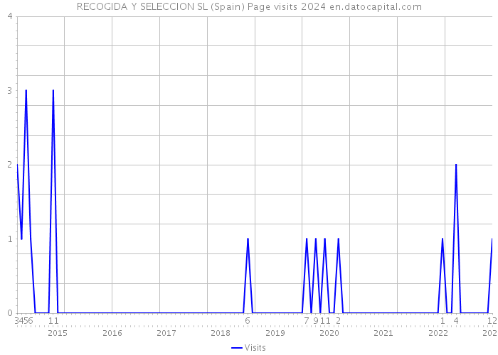 RECOGIDA Y SELECCION SL (Spain) Page visits 2024 