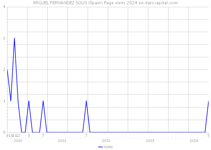 MIGUEL FERNANDEZ SOLIS (Spain) Page visits 2024 