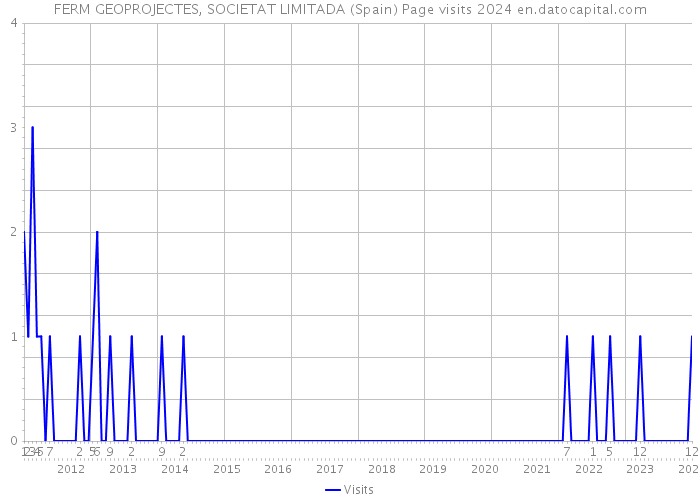 FERM GEOPROJECTES, SOCIETAT LIMITADA (Spain) Page visits 2024 