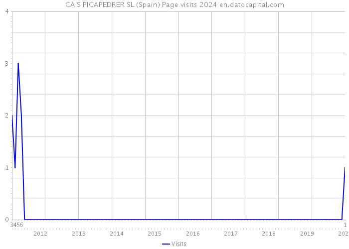 CA'S PICAPEDRER SL (Spain) Page visits 2024 