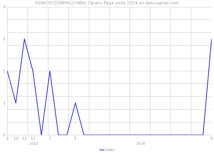 IGNACIO DOMINGO REAL (Spain) Page visits 2024 