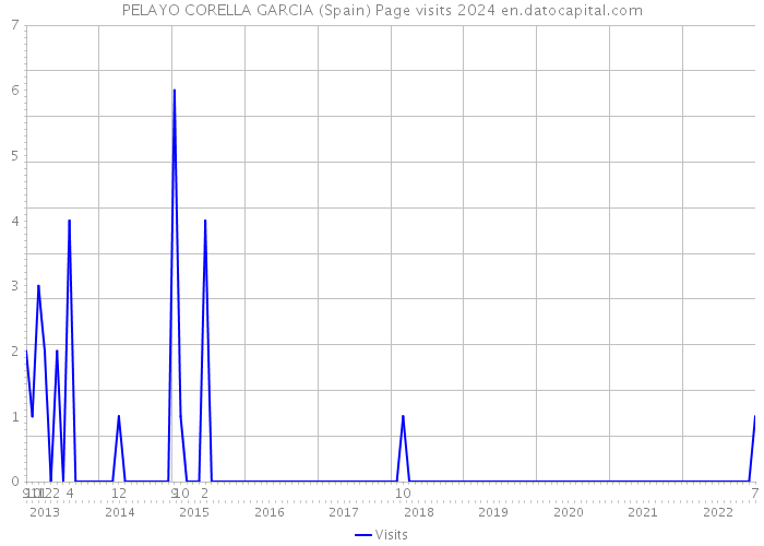 PELAYO CORELLA GARCIA (Spain) Page visits 2024 