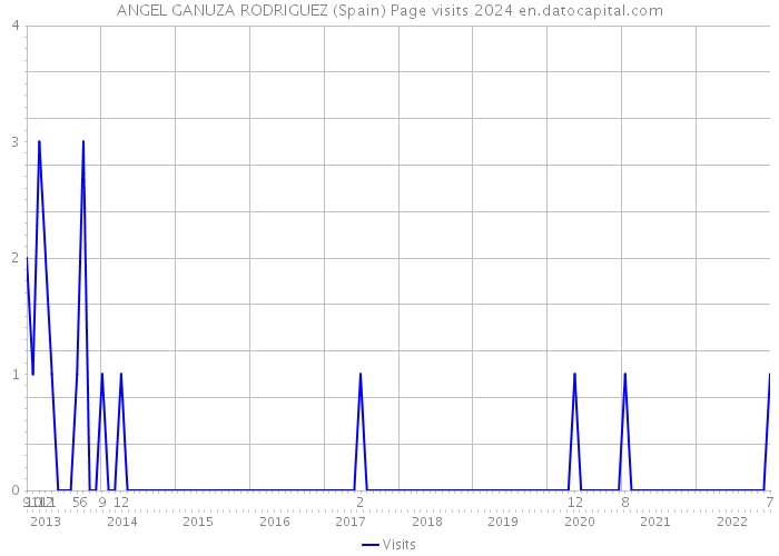 ANGEL GANUZA RODRIGUEZ (Spain) Page visits 2024 
