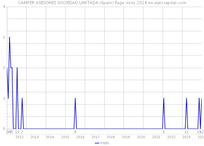 CAMFER ASESORES SOCIEDAD LIMITADA (Spain) Page visits 2024 