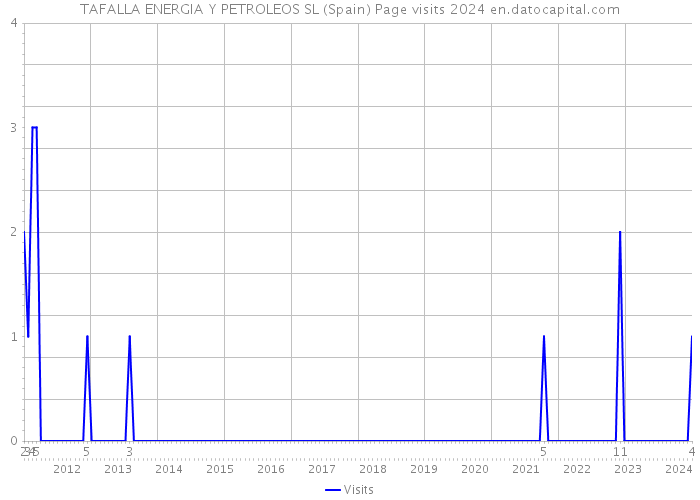 TAFALLA ENERGIA Y PETROLEOS SL (Spain) Page visits 2024 