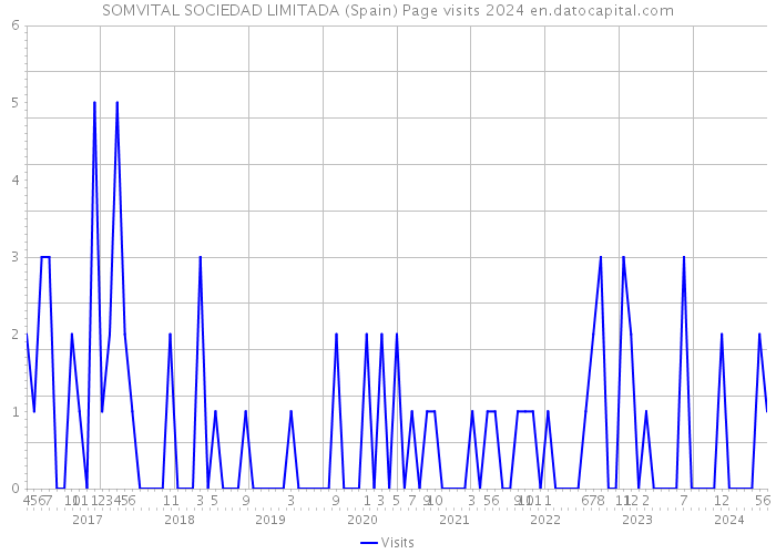 SOMVITAL SOCIEDAD LIMITADA (Spain) Page visits 2024 