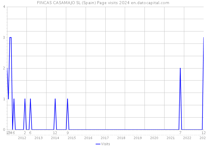 FINCAS CASAMAJO SL (Spain) Page visits 2024 